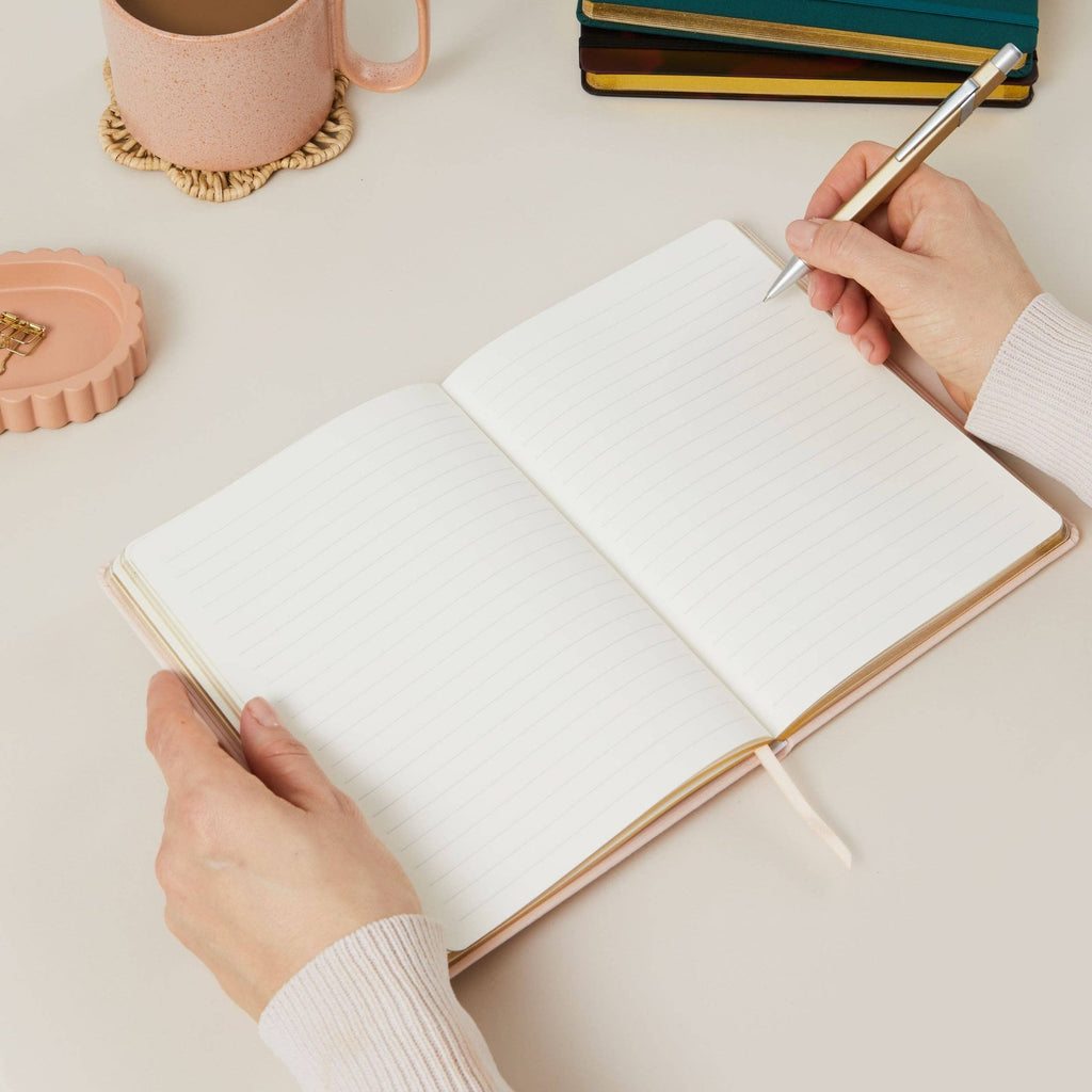 Luxury Cloth Notebook - Blush
