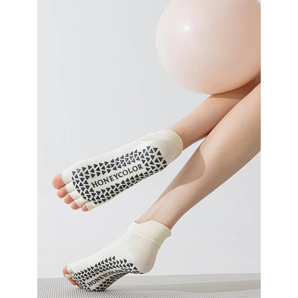 Toeless Grip Socks for Yoga & Pilates