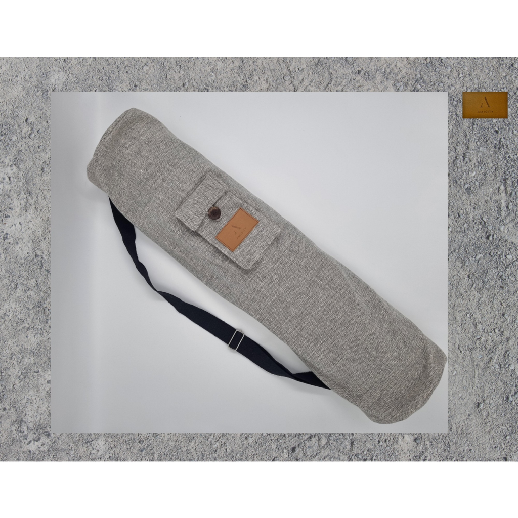 Handmade Cotton Linen Yoga Mat Bag