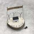 East of India Wooden Winter Wonderland Scene - No place like home