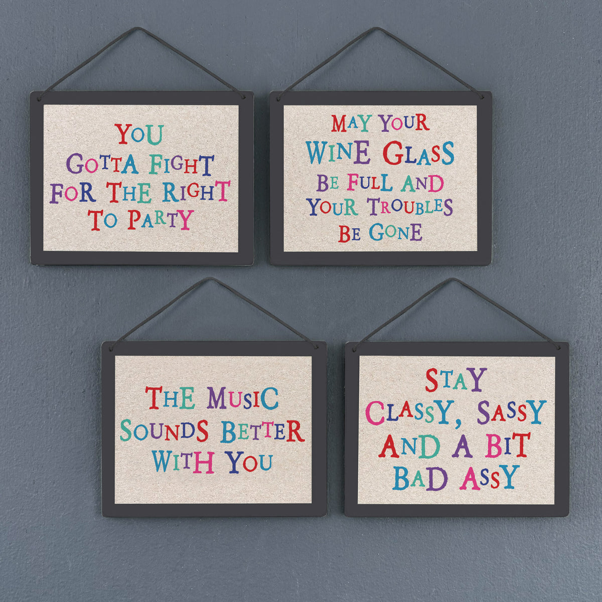 East of India Wooden Hanging Sign - Gotta fight for the right