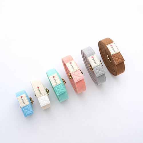 Cotton Yoga Strap with Double Metal Buckle