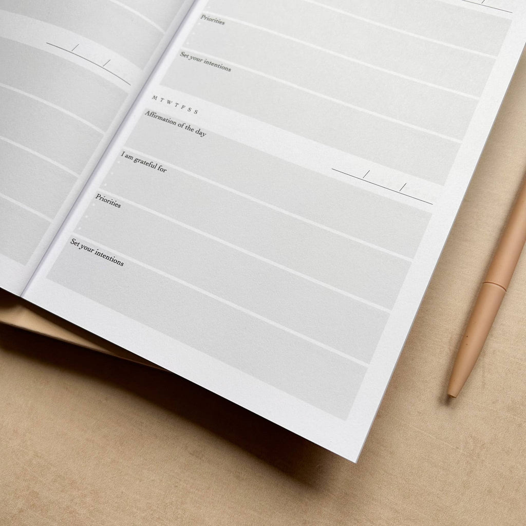 Morning Thoughts Well-Being Journal - Gold Foiled