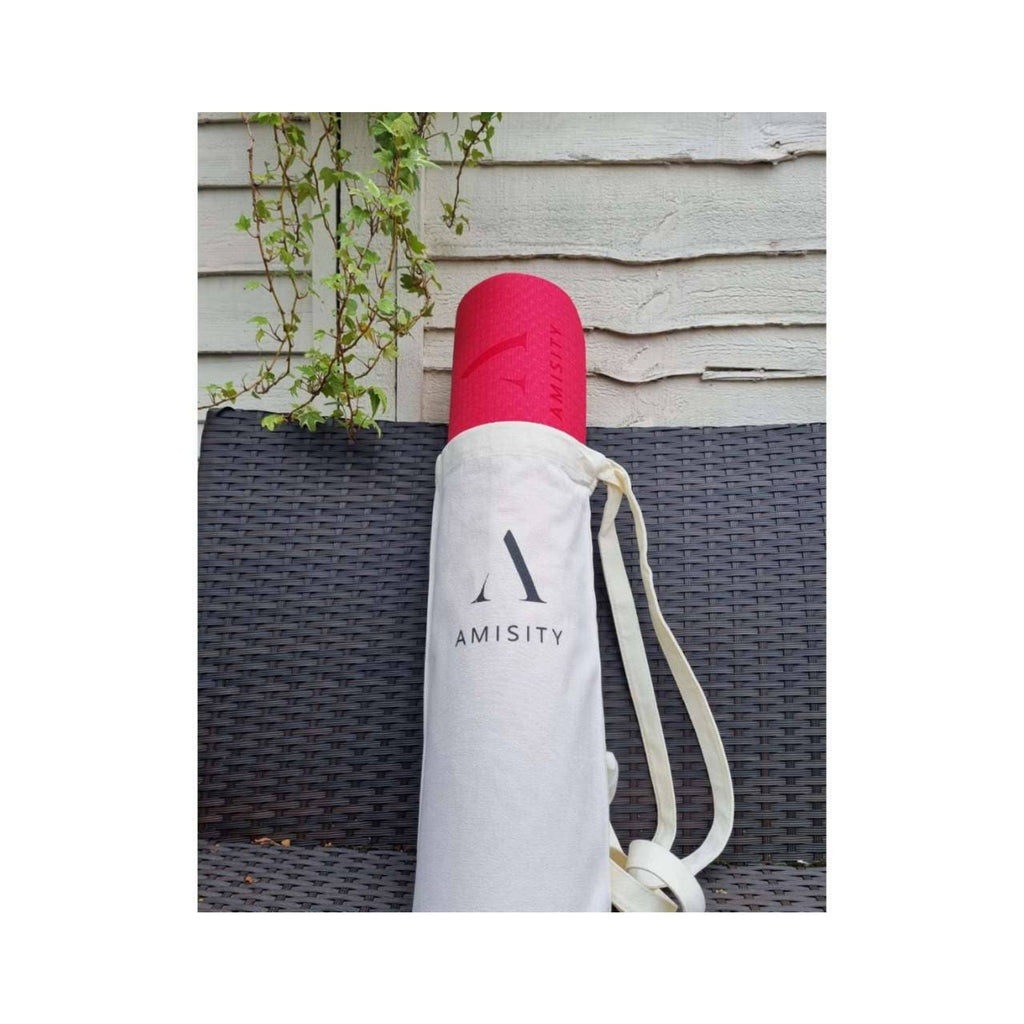 Canvas Yoga Mat Bag with Om Symbol