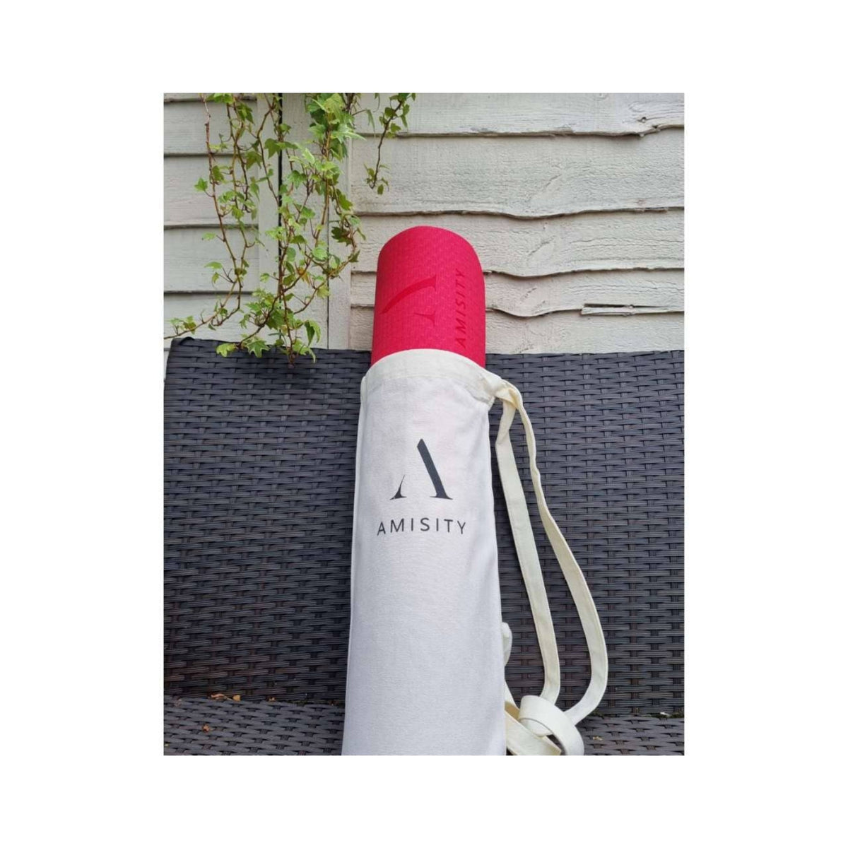 Canvas Yoga Mat Bag with Om Symbol