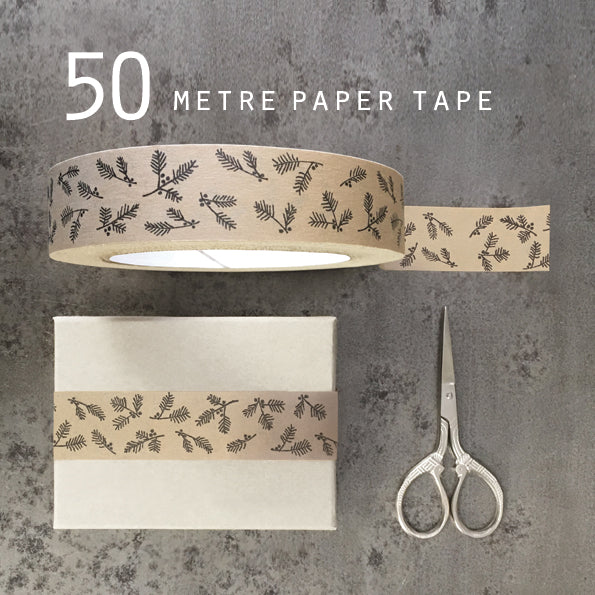 East of India Brown Paper Tape - Berries