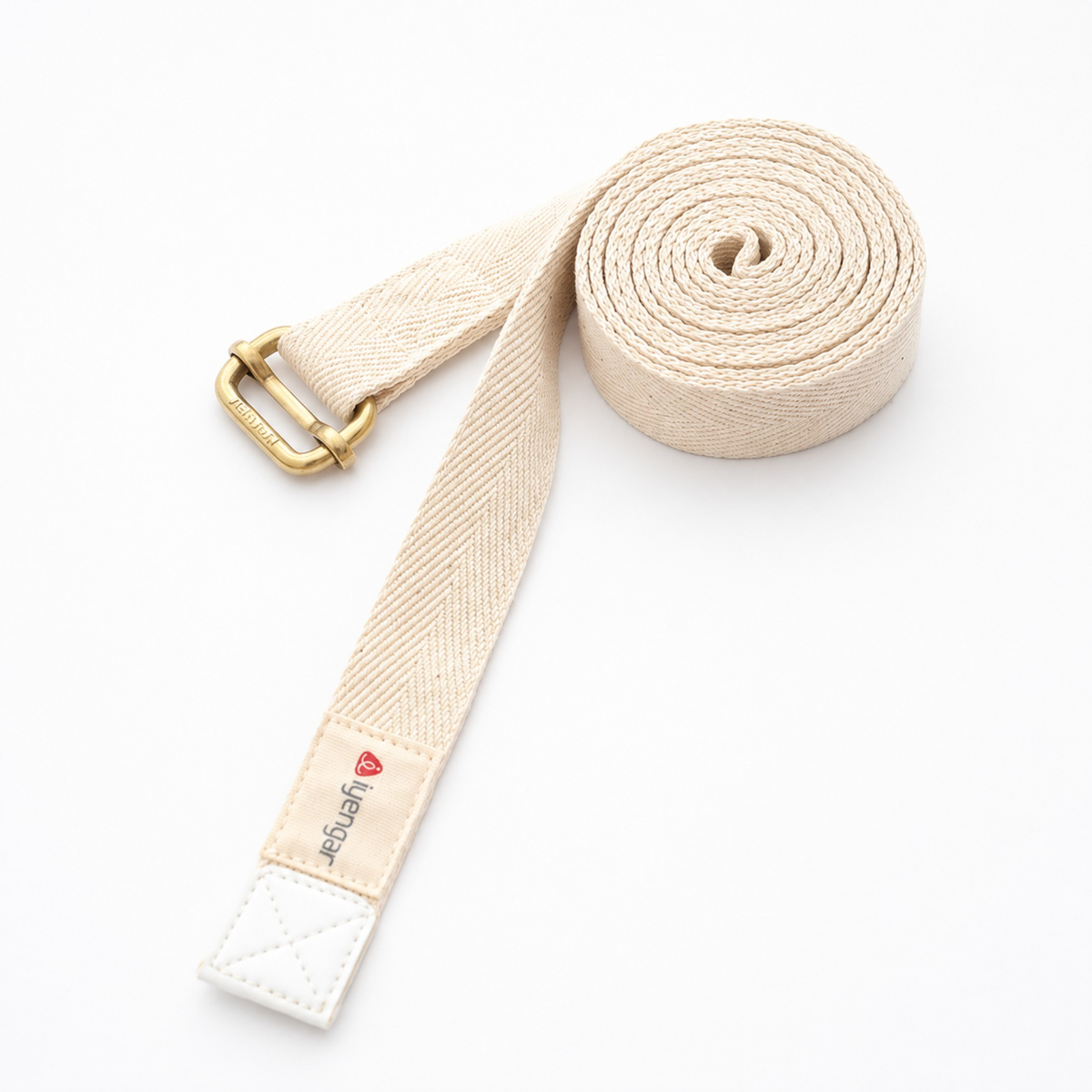Cotton Yoga Strap with Double Metal Buckle