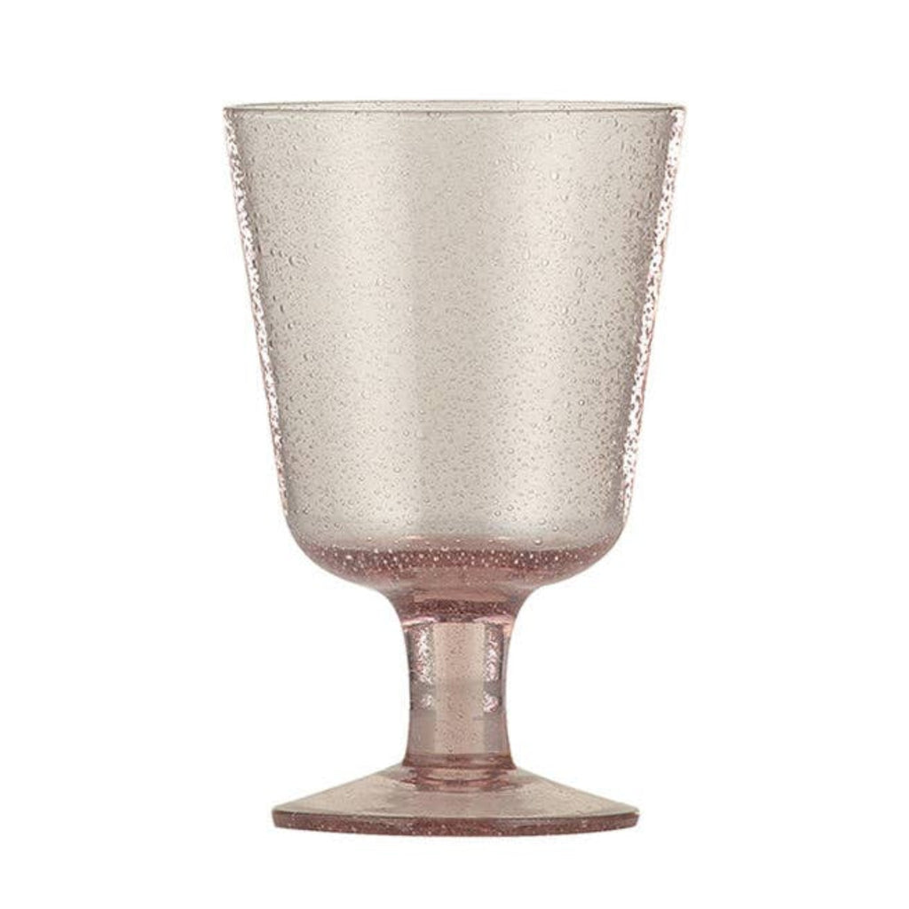 Handmade Wine Glass - Old Rose