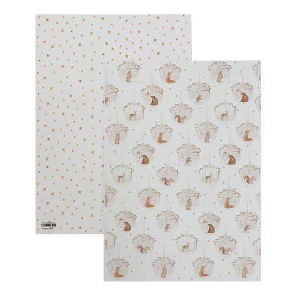 East of India Small Wrapping Paper Sheet - Tiny worlds