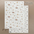 East of India Small Wrapping Paper Sheet - Meadow friends