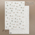 East of India Small Wrapping Paper Sheet - Woodland cottage