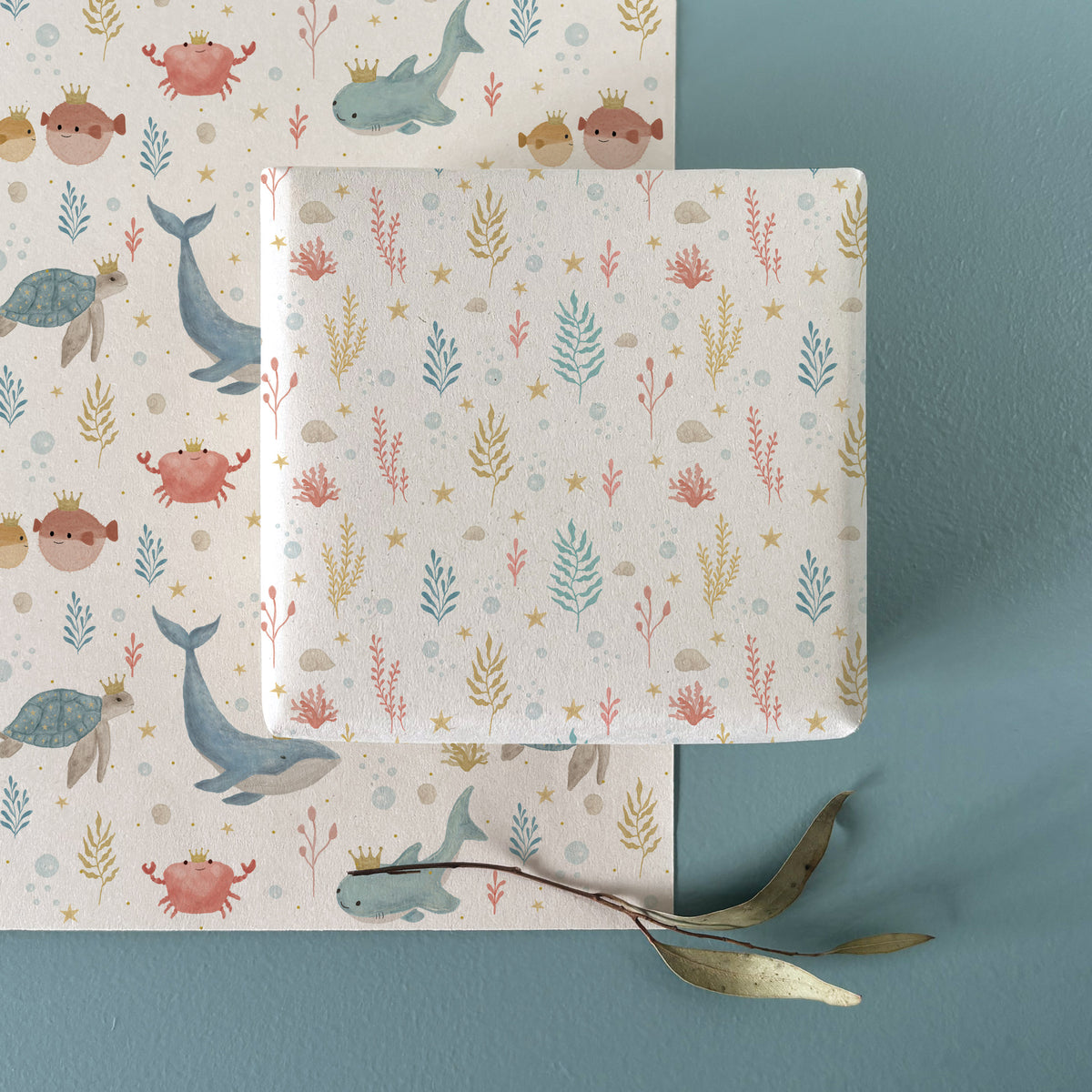 East of India Sealife Gift Wrap Sheet