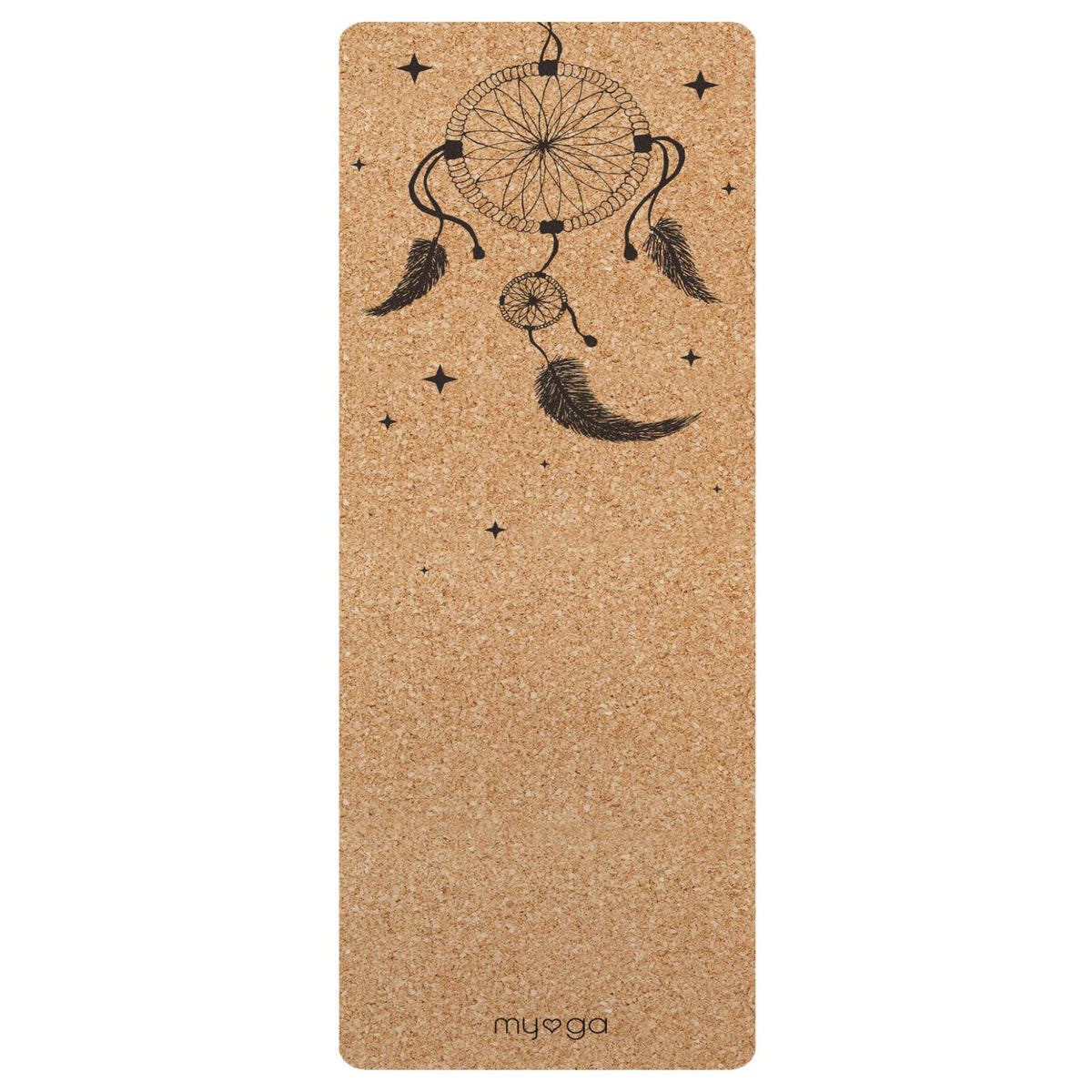 Myga Extra Large Cork Yoga Mat - Dream Catcher