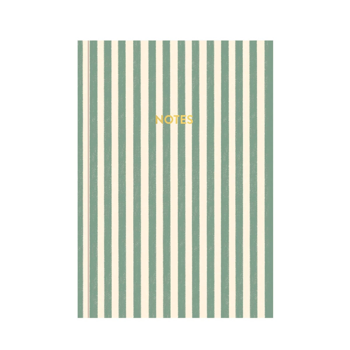 Sage Striped Foiled Notebook