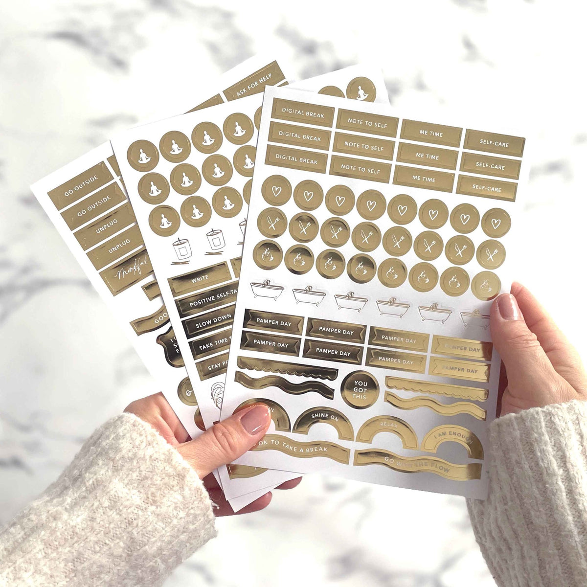My Daily Self-Care Reflection & Gratitude Journal - Almond