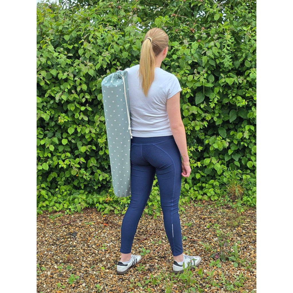 Yoga & Pilates Mat Bag - Dotty Teal