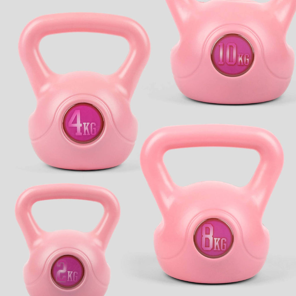 Pink Vinyl Coated Kettlebell