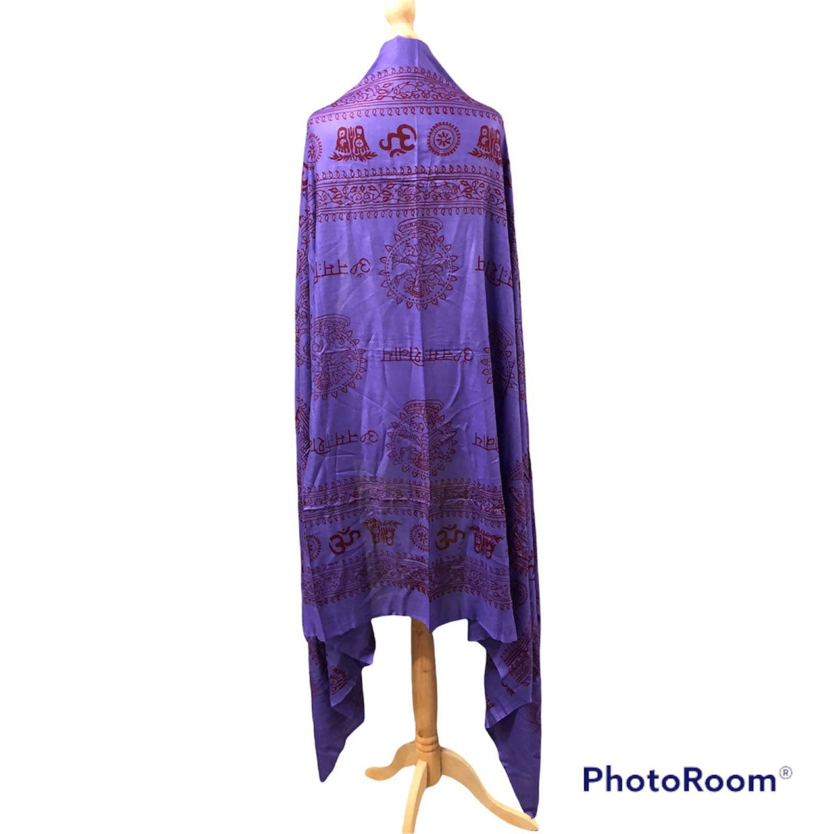 Om Print Cotton Meditation Shawl