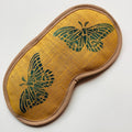 Yellow Linen Butterflies Lavender Eye Mask