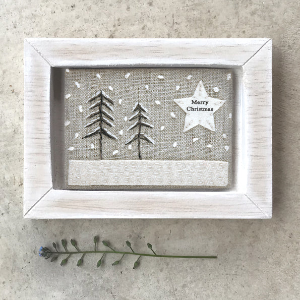 East of India Embroidered Picture - Merry Christmas