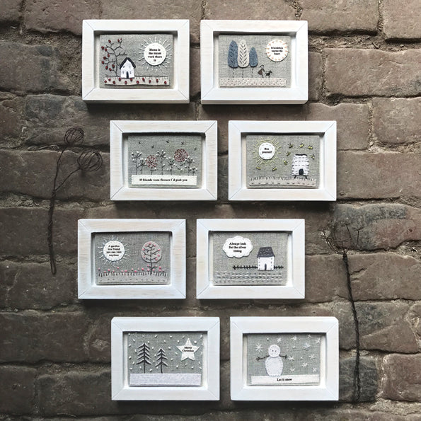 East of India Embroidered Picture - Merry Christmas