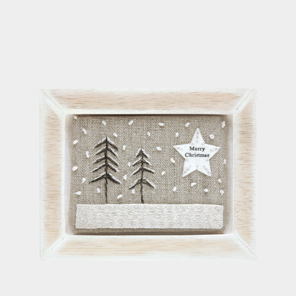 East of India Embroidered Picture - Merry Christmas