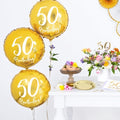 Balloons 50th Birthday Gold Foil Balloon