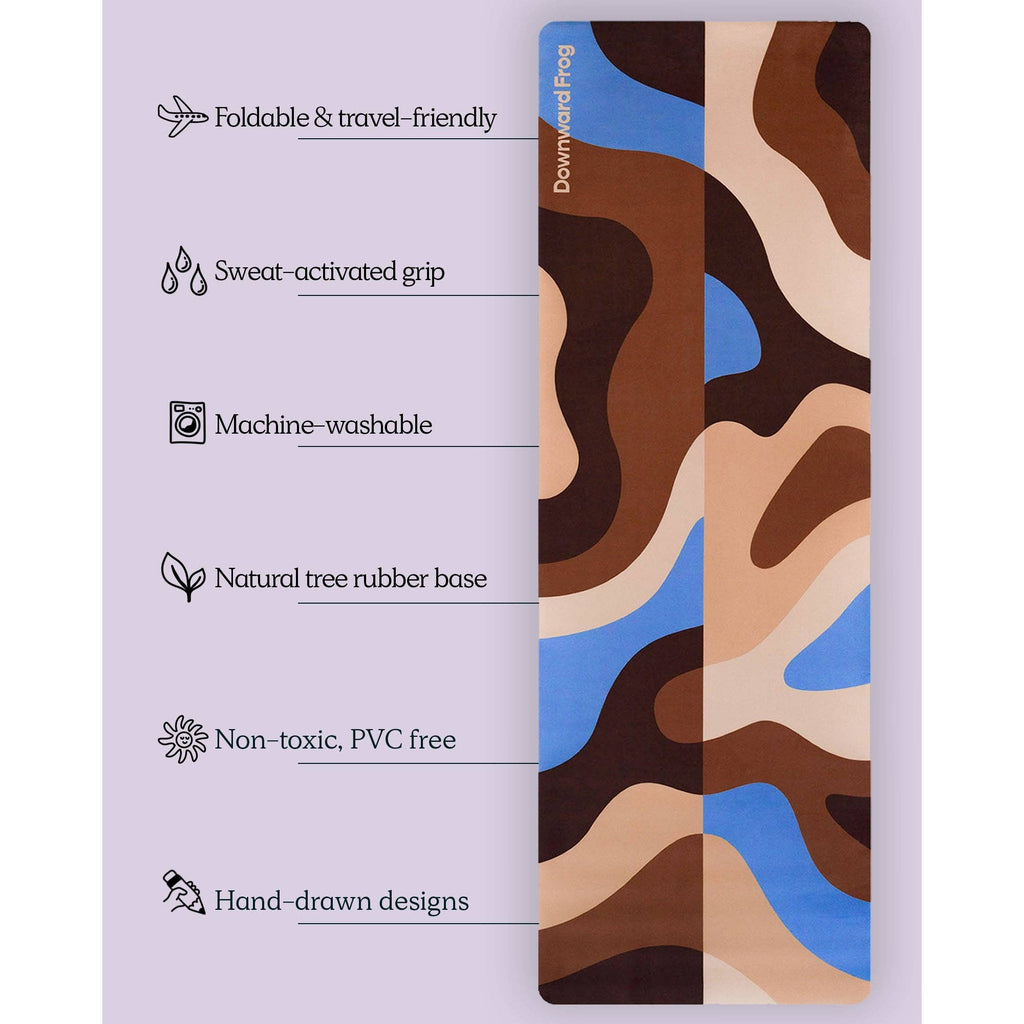 Rocky Patterned Travel Yoga Mat