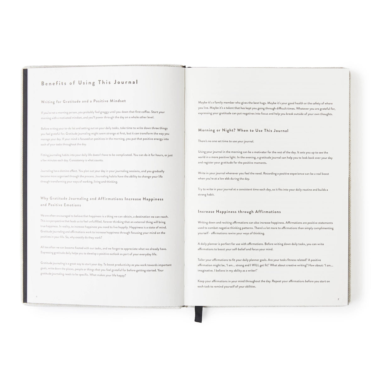 Day of Gratitude Journal - Black