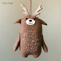 East of India Hanging Felt Woodland Animal - Reindeer
