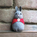 East of India Hanging Felt Rabbit with Red Cape - Beatrice