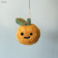 East of India Needle Felted Hanging Orange