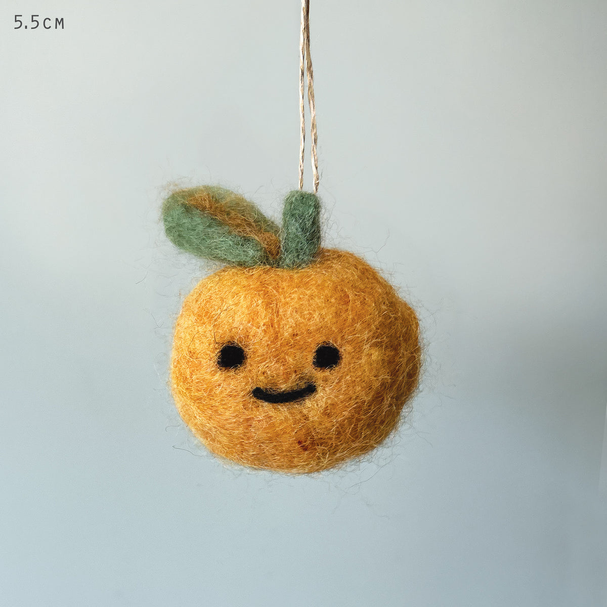 East of India Needle Felted Hanging Orange