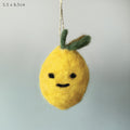 East of India Needle Felted Hanging Lemon