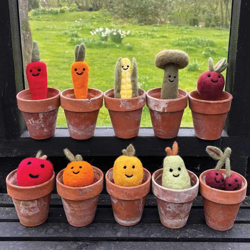 East of India Needle Felted Hanging Lemon