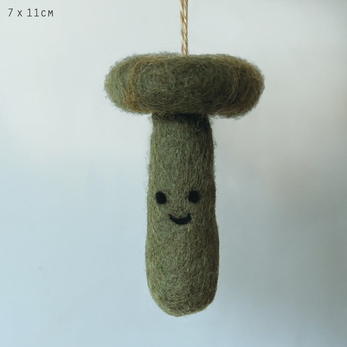 East of India Needle Felted Hanging Broccoli
