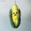 East of India Needle Felted Hanging Corn on the Cob