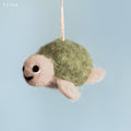 East of India Needle Felted Hanging Turtle