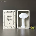 East of India Porcelain Matchbox Mushroom - Mushroom magical day