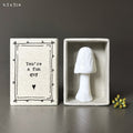 East of India Porcelain Matchbox Mushroom - Mushroom you’re a fun guy