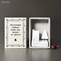 East of India Porcelain Matchbox - From our house to yours