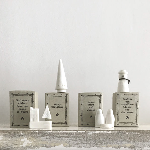 East of India Porcelain Matchbox - From our house to yours
