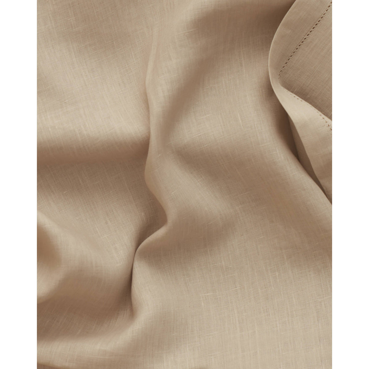 Linen Tablecloth with Hemstitch Border