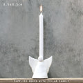 East of India Porcelain Candle with Holder - Angel