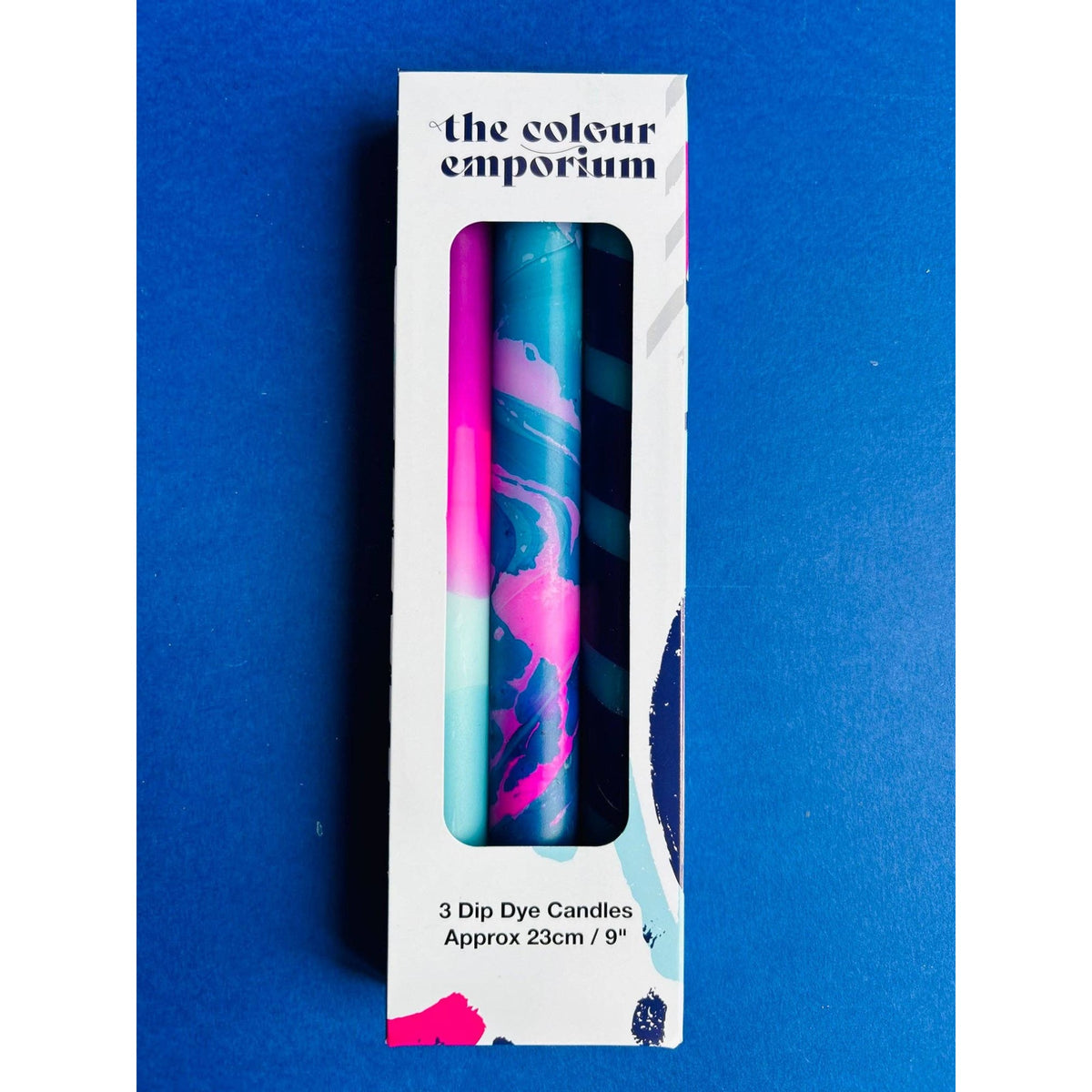 Dip Dye Dinner Candles - Trio