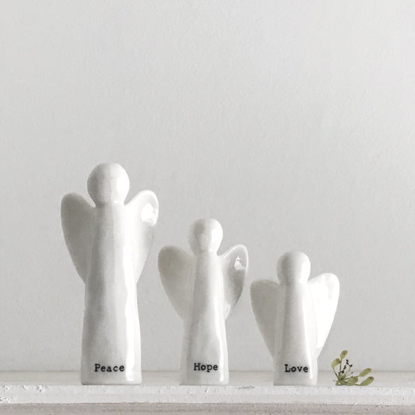 East of India Porcelain Angels, Set of 3