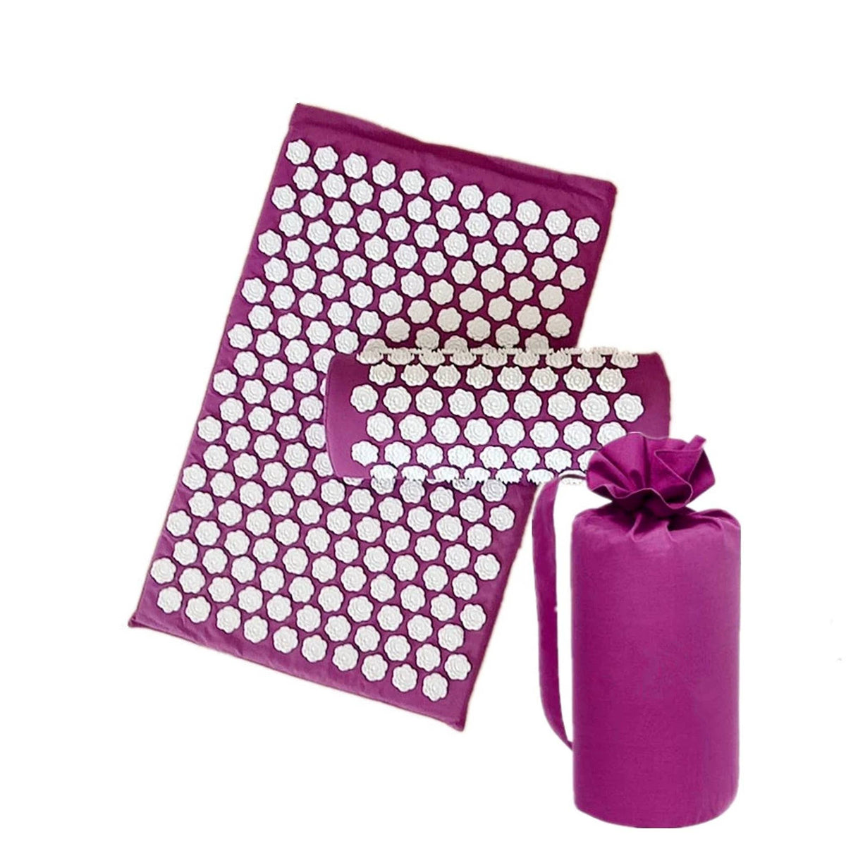 Acupressure Mat & Pillow Set with Carry Bag