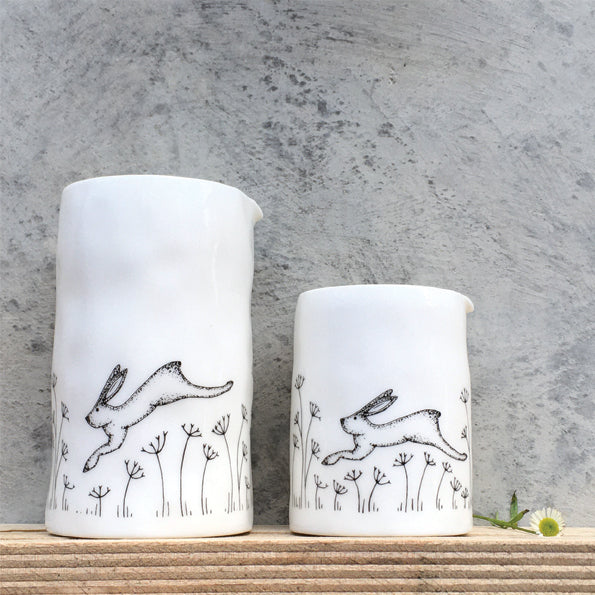 East of India Large Porcelain Jug - Hare
