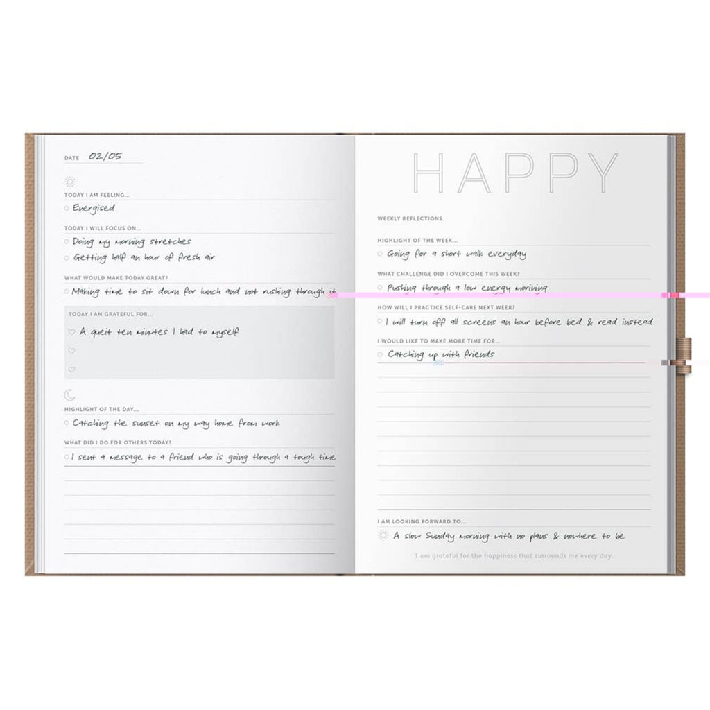 Busy B Gratitude Journal - 6 Month Undated