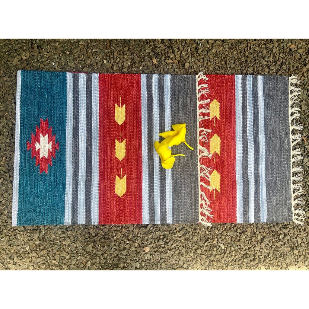 Handwoven Natural Cotton Yoga Mat